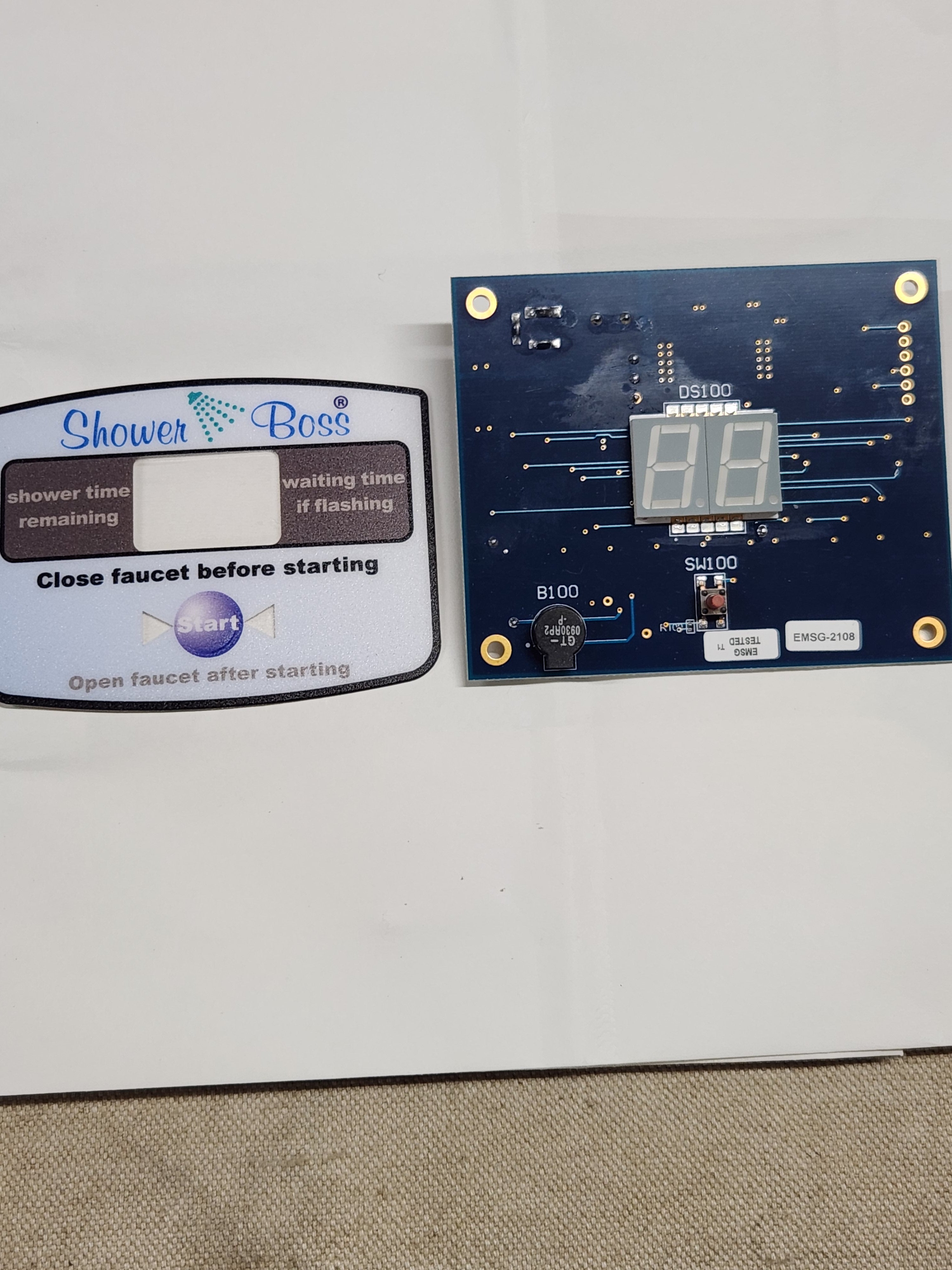 12V circuit board and new overlay